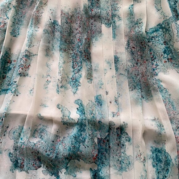 Mossimo Lightweight Polyester Floral Print Lined Pleated Maxi Skirt - Picture 7 of 11